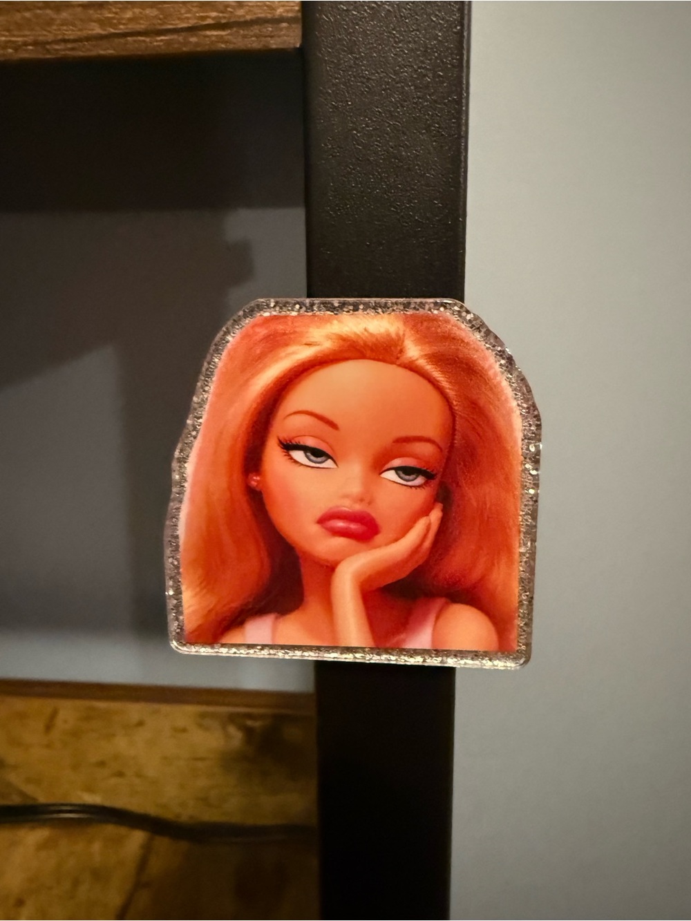 Bored Barbie Acrylic Magnet